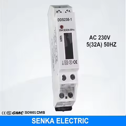 5(32)A 220V/230V 50HZ single phase din rail LCD display kwh meter watt-hour energy meter