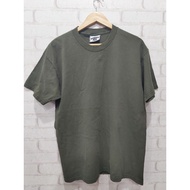 Authentic Lee T-Shirt Total Cotton Dark Green (Army Green) | Made in USA Chest 42" Length 28.5"
