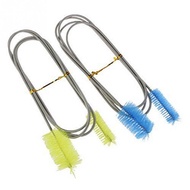 Aquarium 155cm Stainless Steel Cleaning Brush Flexible Double Ended Hose Brush Water Filter Pump Air Tube Hose Cleaner