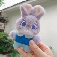 TIMEROAD Zoo-topia Plush Stuffed Doll, Benjamin ClawHauser Fluffy Judy&Nick Card Holder, Kawaii Keyc