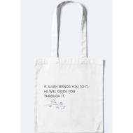 Eco-friendly Self-Love Canvas Tote Bag Design 5: Guidance
