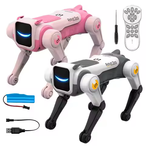 AI Dog Robot Voice Activated 2.4GHz Remote Control Smart Puppy Robot For Kids Aged 6 Learning Educat
