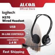 LOGITECH H340 H370 Wired USB Headset with Sound Quality, Noise Canceling Mic & Adjustable Headband