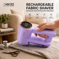 XKOO Fabric Shaver Lint Remover Rechargeable Sweater Defuzzer 3 Speeds 6 Blades LED Display