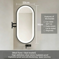 Rotating Bathroom Mirror Toilet Washbasin Telescopic Mirror Wall Hanging Corner Mirror Hotel Folding