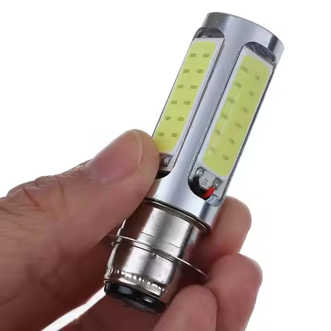 1X white cOB LED motor bike/ATV headlight bulb fog light H6M PX15d P15D25-1 E401