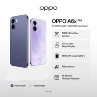 OPPO A6x 5G 8(4+4GB) + 128GB | 6500mAh Battery | 50MP Camera |120Hz Display | IP64 Rating