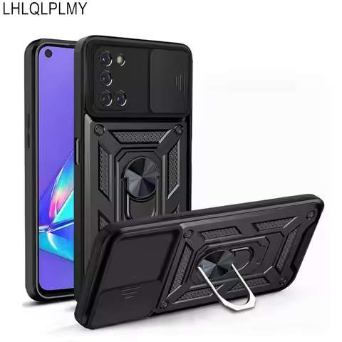 Camera Protect Armor Case For OPPO A15 A52 A72 A53 A73 5G A54 A74 A9 A5 2020 A16 A54S A76 A96 A55 A7