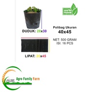 Polybag size 40 x 45 retail