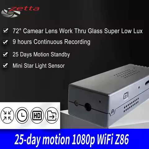 9H Battery FHD Video Recorder Super Low Lux Mini Dvr Camera CCTV X-Box Wifi IPCam Wireless Standby M