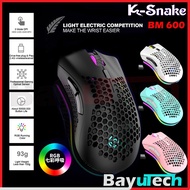 K-SNAKE BM600 A3 Hollow-out Honeycomb 1600DPI Wireless 2.4Ghz Gaming Mouse , Rechargeable Battery , 