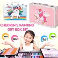 145PCS Art Set for Kids Pencils Crayons Drawing Kit Gift Box for kids Unicorn Birthday Present