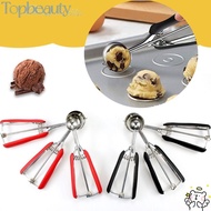 TOPBEAUTY 1/3PCS Cookie Scoop Set, Ice Ball Maker with Comfort Handle Ice Cream Scoop, 304 Stainless