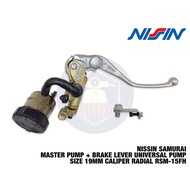 ORIGINAL NISSIN SAMURAI BRAKE MASTER PUMP ADJUSTABLE R15 R25 R3 R6 MT09 Z650 Z750 Z800 Z900 19MM RAD