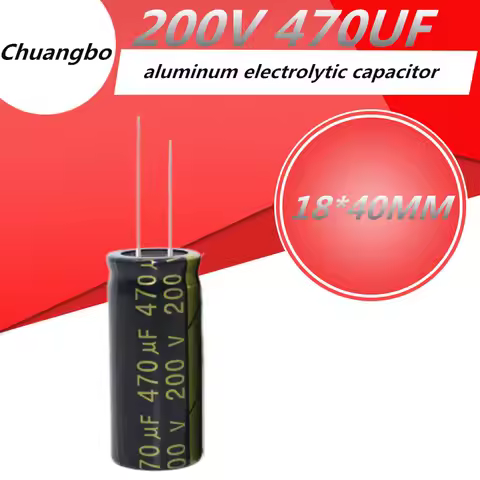 2pcs Higt quality 200V470UF 200V 470UF18*40 22*35MM low ESR/impedance high frequency aluminum electr