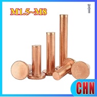 Copper countersunk head rivets GB869 percussion type flat head flat cone head solid rivets Copper d 