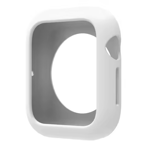 For Honor Band 5 Watch Case Soft Silicone Hollow Watch Frame Cover - White