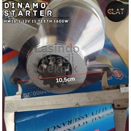 Dynamo Starter HW16-1 12V 11 TEETH 1600W engine 1100F Genset 10 KVA HW 16 - 1 GEAR 11