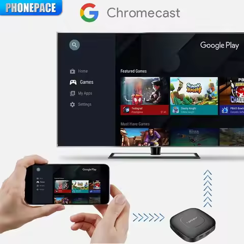 PHOPNEPACE T1 Smart Home Theater TV Box AllwinnerH313 Google Assistant Netflix Streaming Bluetooth M