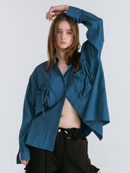 [MOIFAIRE] เสื้อเชิ้ตดีเทลกระเป๋าพ pocket string shirt