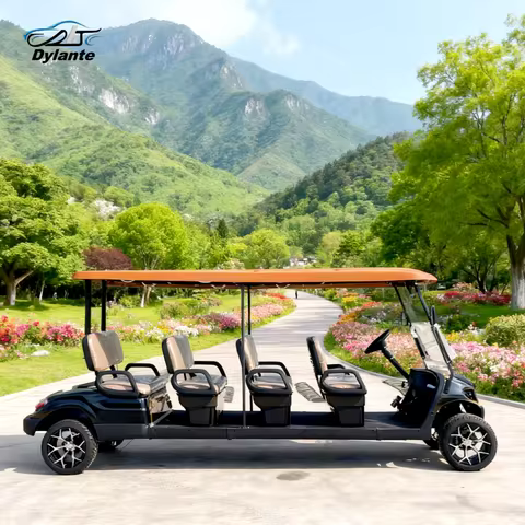China Multipurpose Vehicle 48V 72V Electric Club Golf Cart 8 Seaters 4kw 5kw Off-Road Hunting Car Go