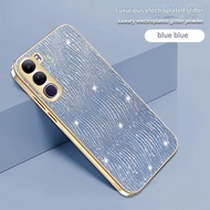 Casing For Vivo V40 V50 Lite V40Lite V50Lite 5G Phone case Electroplated water ripple Shockproof Cas