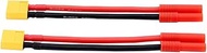 OliRC 2pcs XT60 Male to HXT 4MM Banana Connector / Adapter 12 Gauge Wire 4inch fits for Turnigy(C72-