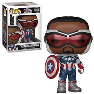 FUNKO POP 814 Marvel Falcon And The Cold Warrior Captain America Red White