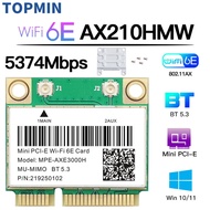 WiFi 6E AX210HMW Mini PCI-E Kad Rangkaian Wifi Bluetooth 5.3 Untuk Kad AX210 Penyesuai Wi-Fi Tanpa W