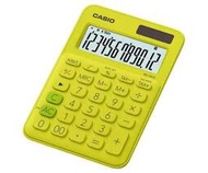 【威哥本舖】Casio台灣原廠公司貨 MS-20UC-YG 迷你桌上型12位元計算機 商用計算機 稅金計算 時間計算