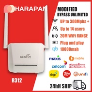 ✿(B28 modem) R312 modified router wifi unlimited hostport 4G5G modem wifi Internet speed up to 300Mbps Modified Modem Hi❄