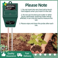 3 in 1 Soil Meter Moisture PH Sunlight Tester Flowers Kits Plant Illuminance Analyzer Meter Light Plant Tool PH Sensor Tester Flower Soil Tester Light Meter