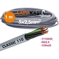 [Ready Stock] 024 LAPP OLFLEX CLASSIC 110 | 5G2.5 | 1119405 | YY Control Cable | Grey | 13AWG | Unsc