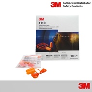 3M 1110 (100 Pairs) Noise Reduction Foam Ear Plugs 29 Decibels NRR29 3M 1100