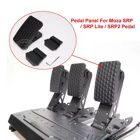 3D Printed Game Pedals Throttle Brake Clutch Adjustable Pedal Panel With Angle Module For Moza SRP/S