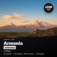 Armenia Travel eSIM Unlimited 7-30 Days Prepaid Internet Plan