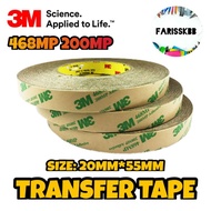 3M 468MP ADHESIVE TRANSFER TAPE ROLLS SHEET TAPE ADHESIVE TAPE DOUBLE SIDED TAPE STICKY TAPE 3M TAPE