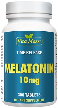 Melatonin 10 mg - TR Time Release - 300 Tablets - Maximum Strength