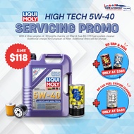 Car Servicing - Liqui Moly Engine Oil Servicing Package | 5W30 5W40 0W20 High Tech Top Tec Service