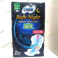 Pembalut Wanita Charm pembalut malam 29 cm isi 20.