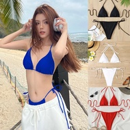 Live Broadcast 2-Piece bikini Bra Tie Neck girl Sexy Style 4 Colors 0327 bikini set sexy bikini