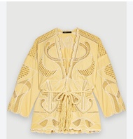 新春刺繡和服外套 (Embroidered kimono jacket)