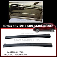 PU2573 HONDA HRV '2015 SIDE SKIRT (MUGEN) PU BODYKIT