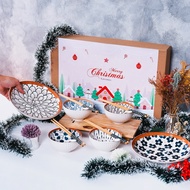Karamura- Christmas Hampers/Christmas Hamper plate bowl set/Hampers plate bowl set/Christmas gift/Ch