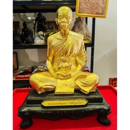 lp koon bucha 龍婆坤金身 · 供奉型金箔版】Wat Banrai · 佛曆 BE2554高度 14 寸｜寬 10.5 寸｜深 8.5 寸全世界限量 100 尊 · 本尊編號 46