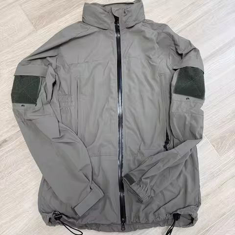PCU L5 Grey Tactical Nylon Soft-Shell Assault Suit Outdoor Hunting Zipper Coat Hiking Climbing Jacke