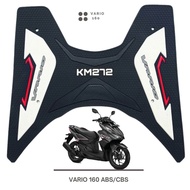 KM272 ALAS PIJAKAN KARPET MOTOR HONDA VARIO 160 ABS/CBS BAHAN KARET PREMIUM ANTI LICIN