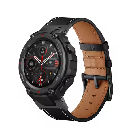 New Leather Strap For Amazfit T-Rex 2 T Rex Pro Smart Watch Band Replace Belts For Huami Amazfit T-R