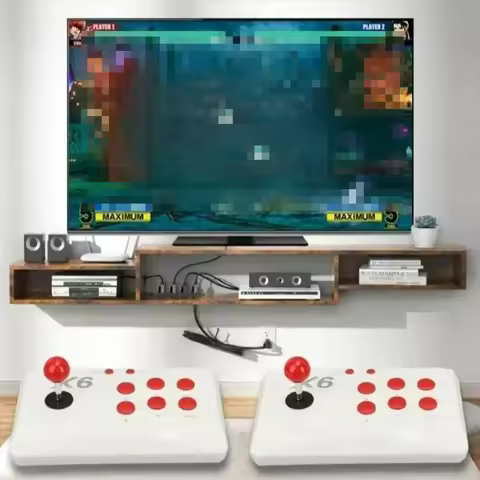 New X6 Video Game Console 4K HD 64GB 2.4G Wireless Double Rocker TV Game Stick 20000 Retro Games Con