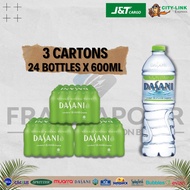 Dasani Mineral Water 3 carton (72 x 600ml) with FAST COURIER SERVICE to all states in West Malaysia